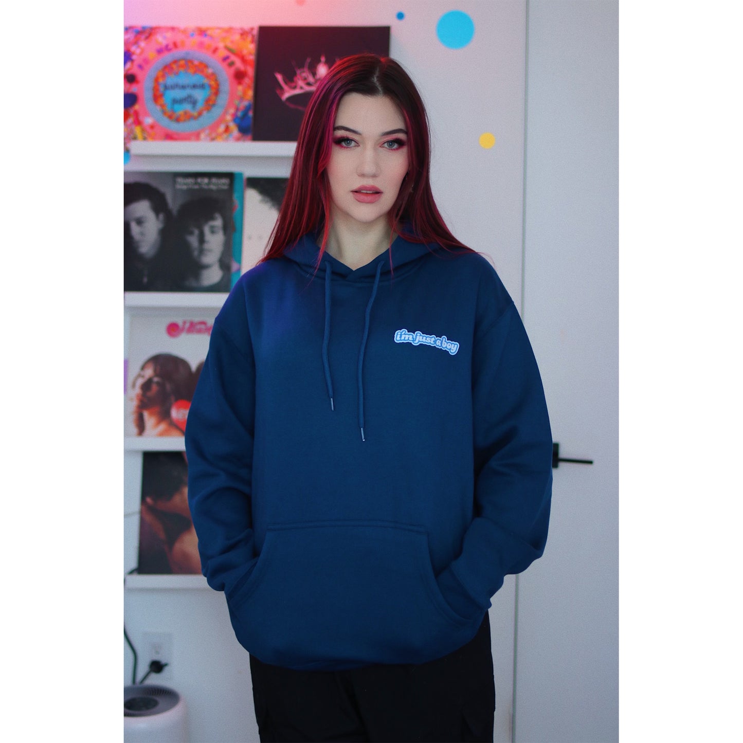 Just A Boy hoodie- Blue