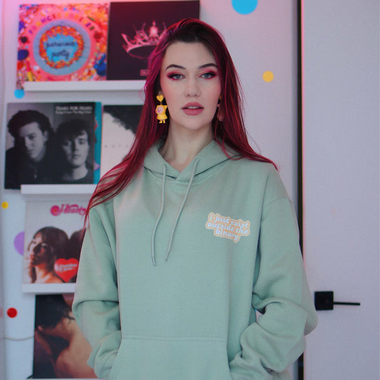 Just Exist Outside the Binary Hoodie- Green